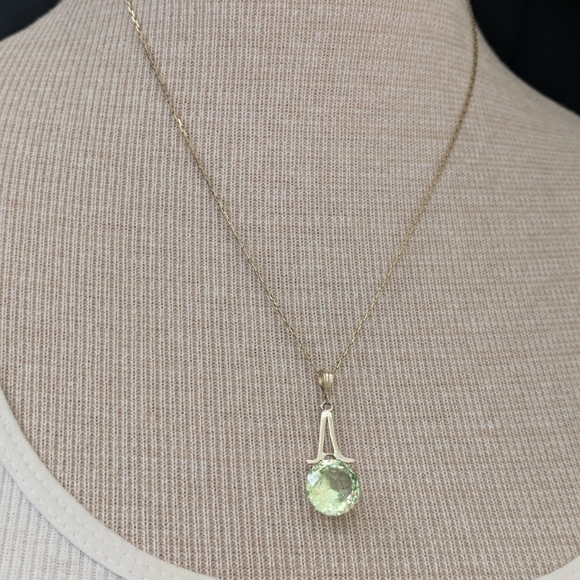 SOLD 14k Neon Spinel Pendant - Picture 5 of 9